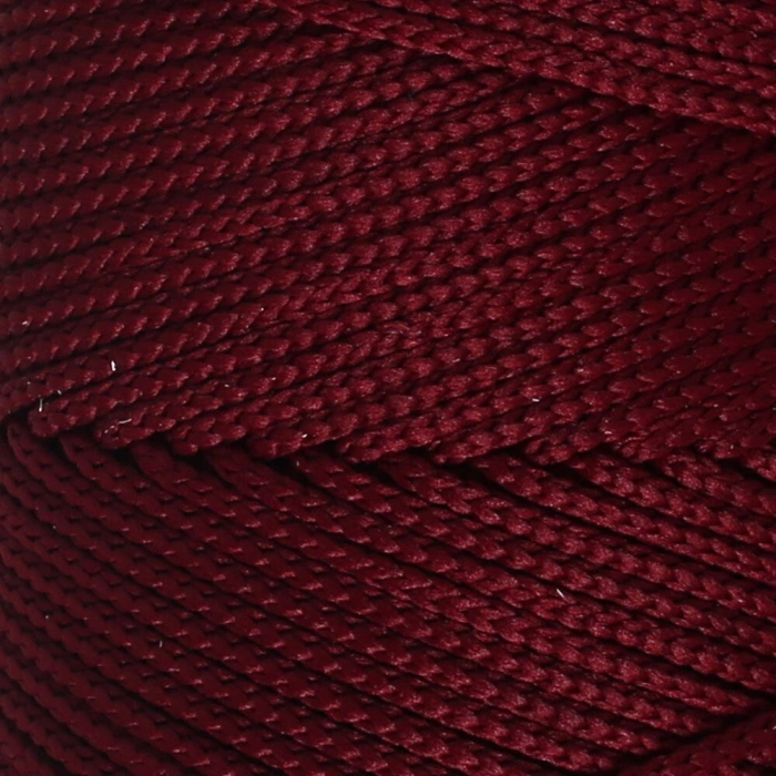 Loren Polyester Soft Macrame Bordo El Örgü İpi - LM039 - 34444