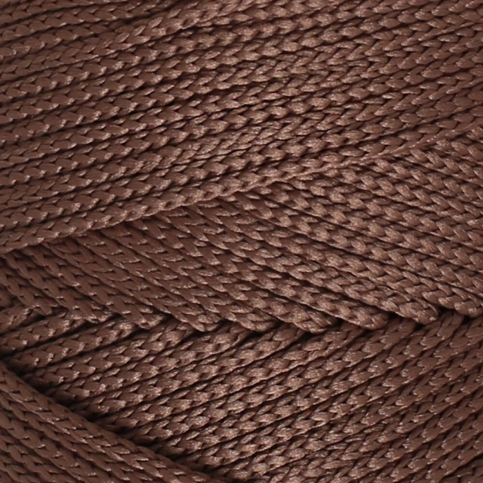 Loren Polyester Soft Macrame Brown Hand Knitting Yarn - LM032 - 34438