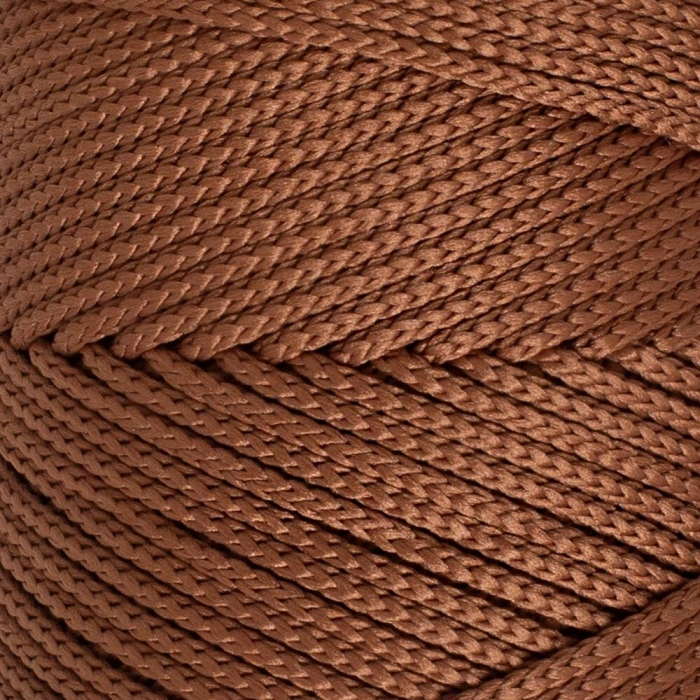 Loren Polyester Soft Macrame Brown Hand Knitting Cord - LM033 - 34439