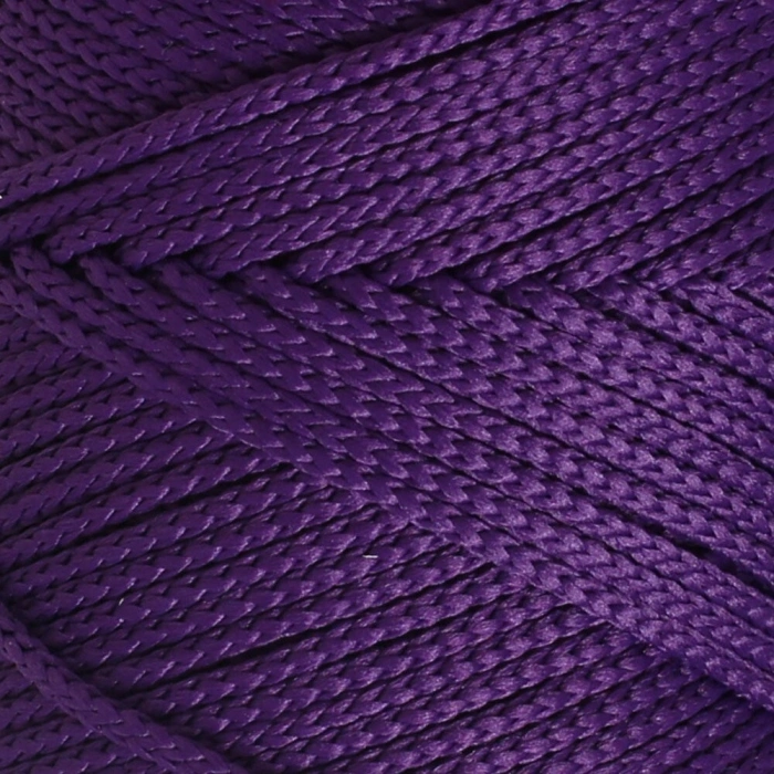 Loren Polyester Soft Macrame Dark Purple Hand Knitting Yarn - LM037 - 34442