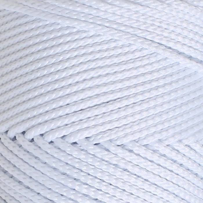 Loren Polyester Soft Macrame Optik Beyaz El Örgü İpi - LM001 - 34426