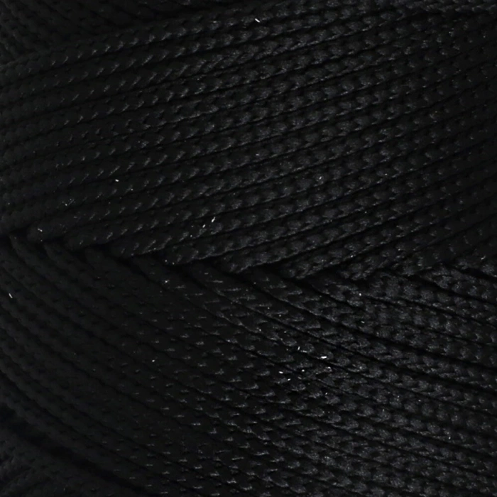 Loren Polyester Soft Macrame Siyah El Örgü İpi - LM040 - 34445