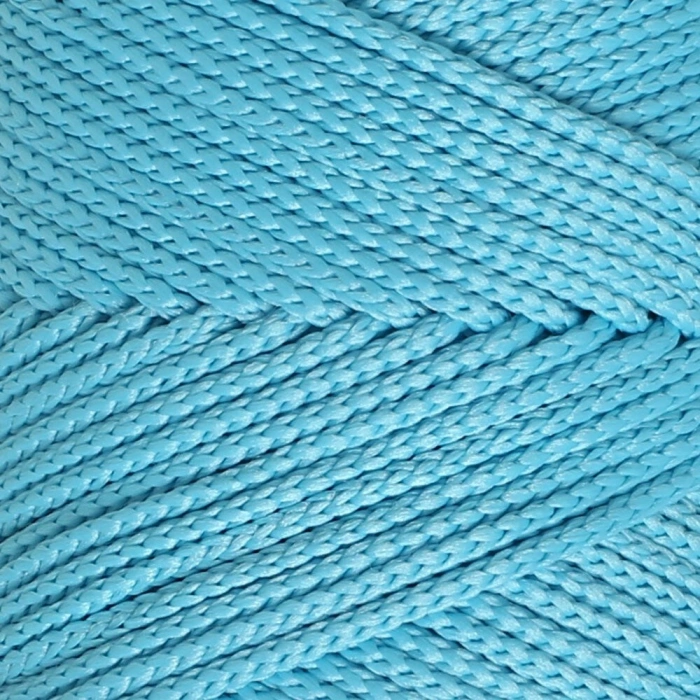 Loren Polyester Soft Macrame Turquoise Hand Knitting Yarn - LM045 - 34447
