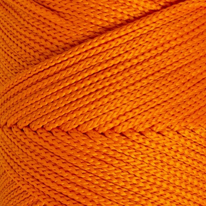 Loren Polyester Soft Macrame Orange Hand Knitting Yarn - LM011 - 34430