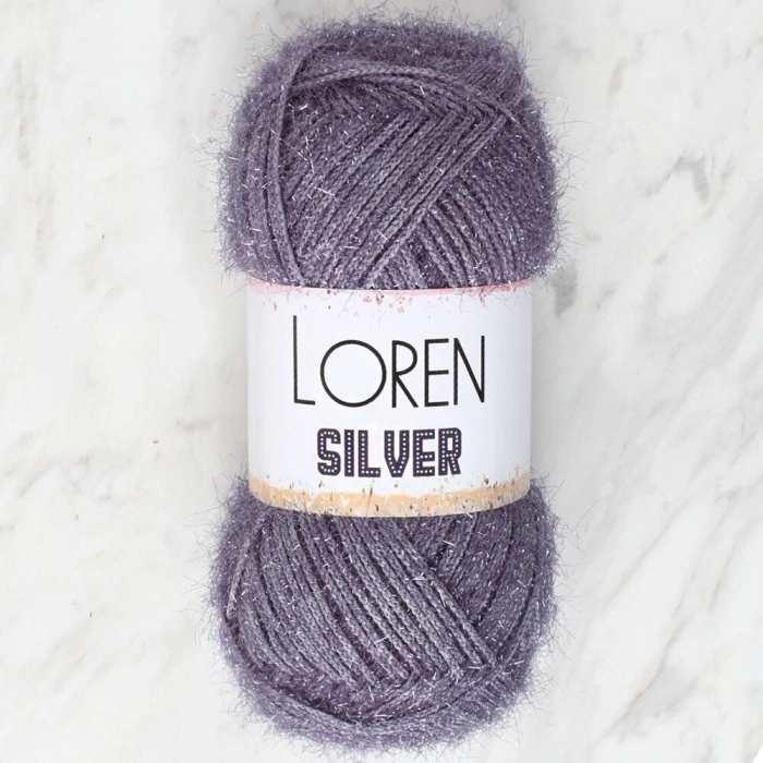 Loren Silver Antrasit El Örgü İpi - RS0036 - 34098