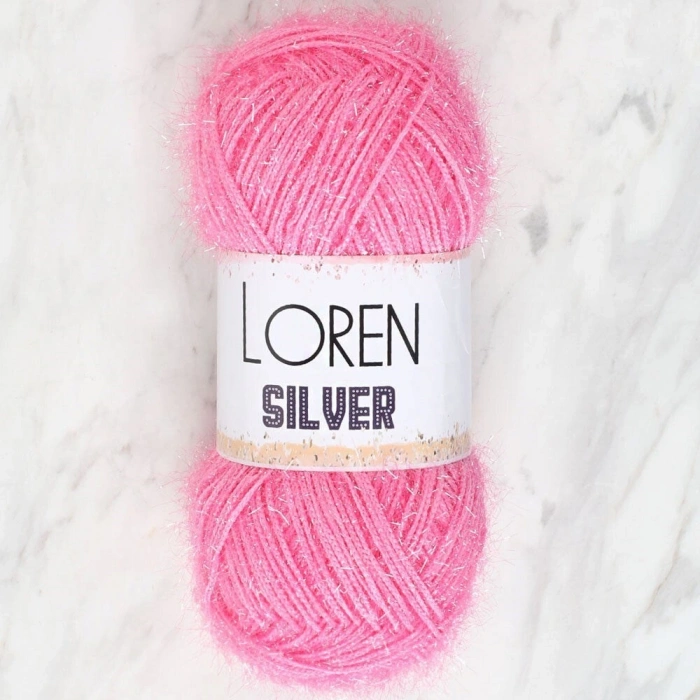 Loren Silver Baby Pink Knitting Yarn - RS0014 - 34075