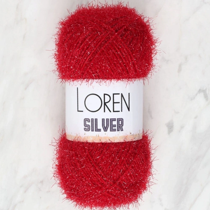 Loren Silver Bordeaux Hand Knitting Yarn - RS0024 - 34088