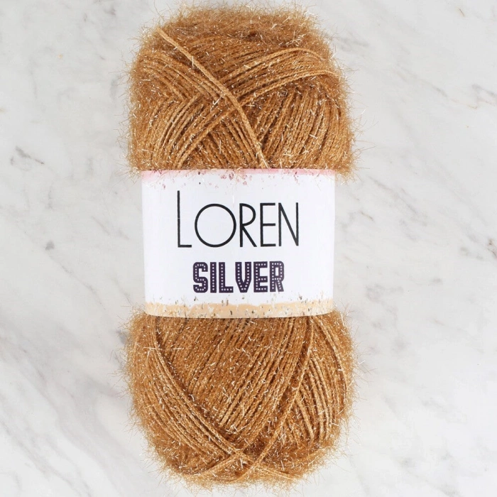 Loren Silver Brown Hand Knitting Yarn - RS0054 - 34096