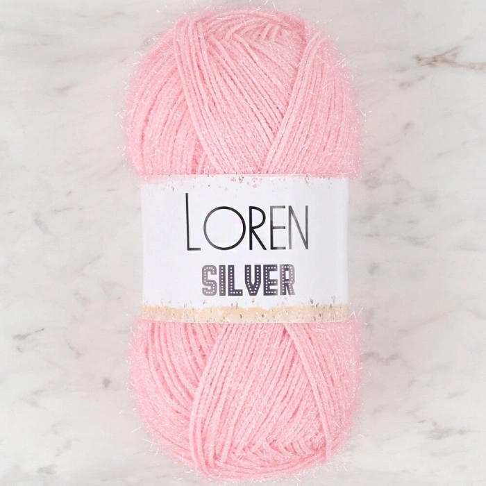 Loren Silver Dusty Pink Hand Knitting Yarn - RS0013 - 34074