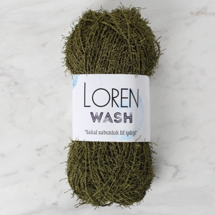 Loren Wash Army Green Hand Knitting Yarn - R141 - 34031