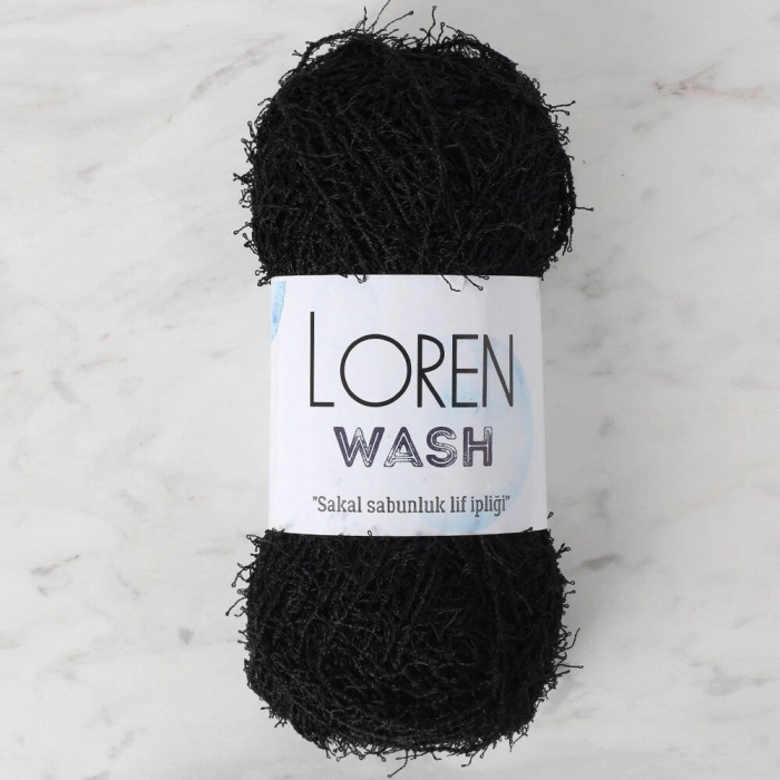 Loren Wash Black Hand Knitting Yarn - R004 - 34041