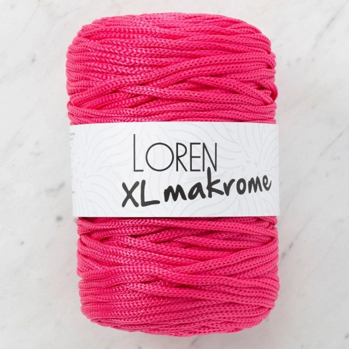 Loren XL Macrame Fuchsia Hand Knitting Yarn - R013 - 33713