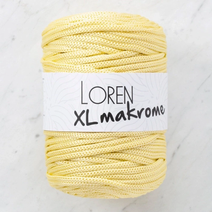 Loren XL Macrame Yellow Hand Knitting Yarn - R039 - 33704