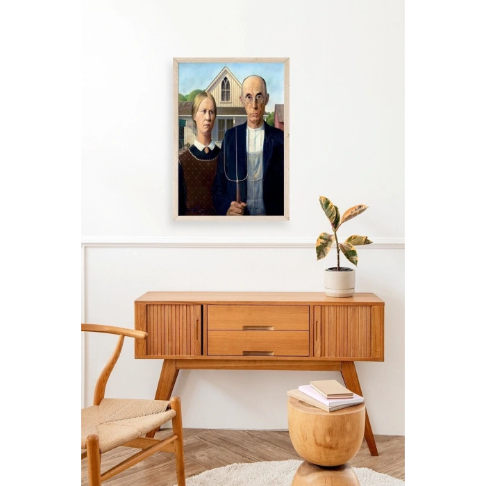 Lotus Water Lily Ahşap Çerçeveli Tablo 17 x 23