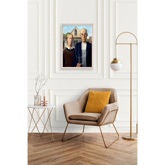 Lotus Water Lily Ahşap Çerçeveli Tablo 50 x 70