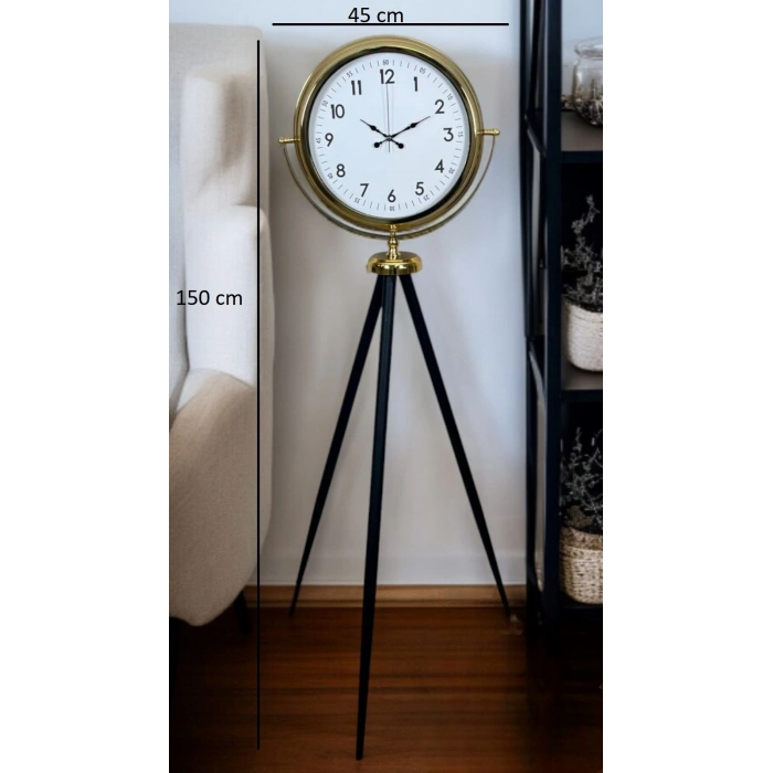Luxury Gold Tripod Ayaklı Saat