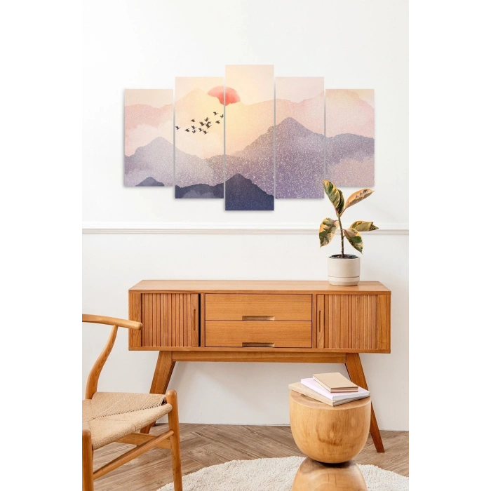 Manzara 5 Parçalı Mdf Tablo 60 x 100