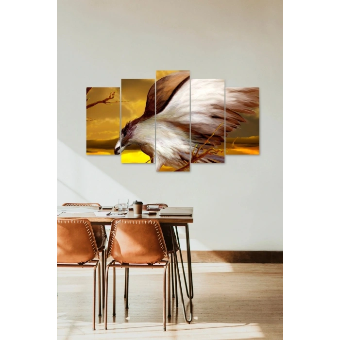 Manzara 5 Parçalı Mdf Tablo 60 x 100