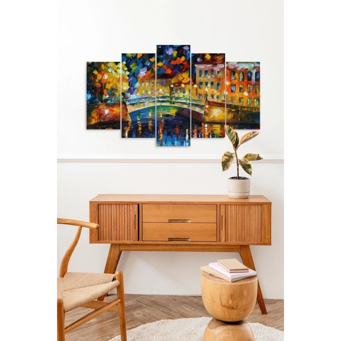 Manzara 5 Parçalı Mdf Tablo 60 x 100