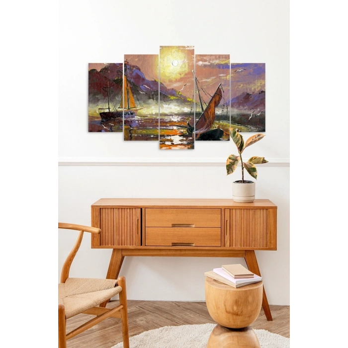Manzara 5 Parçalı Mdf Tablo 60 x 100