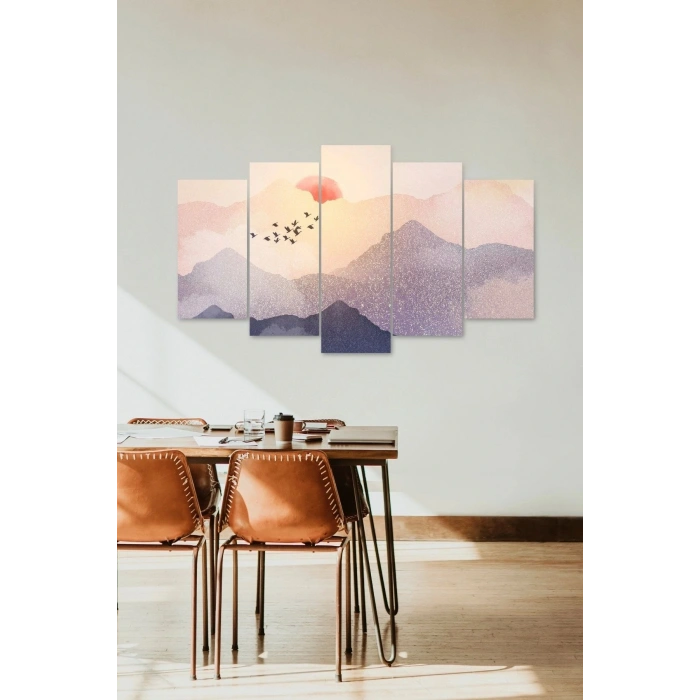 Manzara 5 Parçalı Mdf Tablo 60 x 100