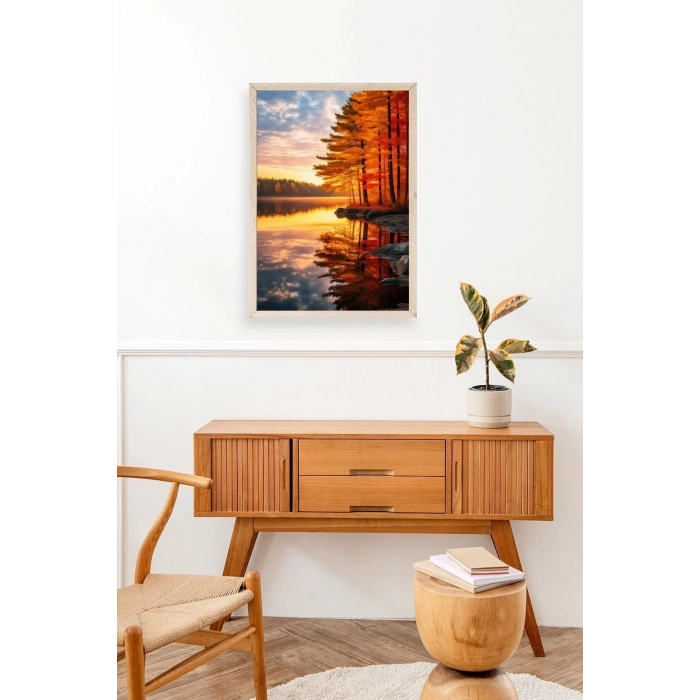 Manzara Ahşap Çerçeveli Tablo 23 x 30