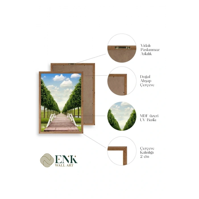 Manzara Ahşap Çerçeveli Tablo 23 x 30