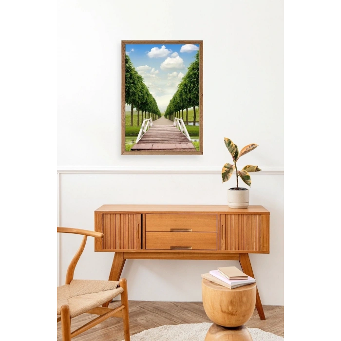 Manzara Ahşap Çerçeveli Tablo 30 x 42