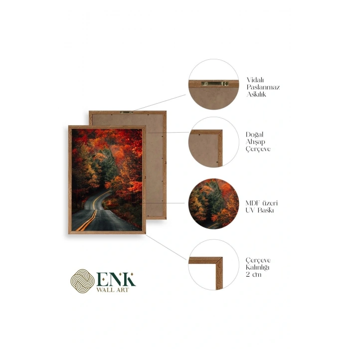 Manzara Ahşap Çerçeveli Tablo 30 x 42