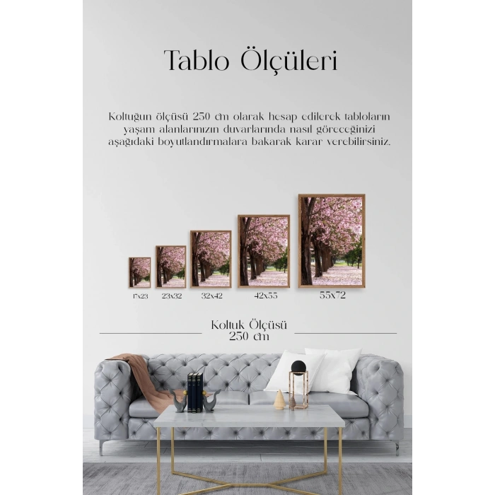 Manzara Ahşap Çerçeveli Tablo 50 x 70