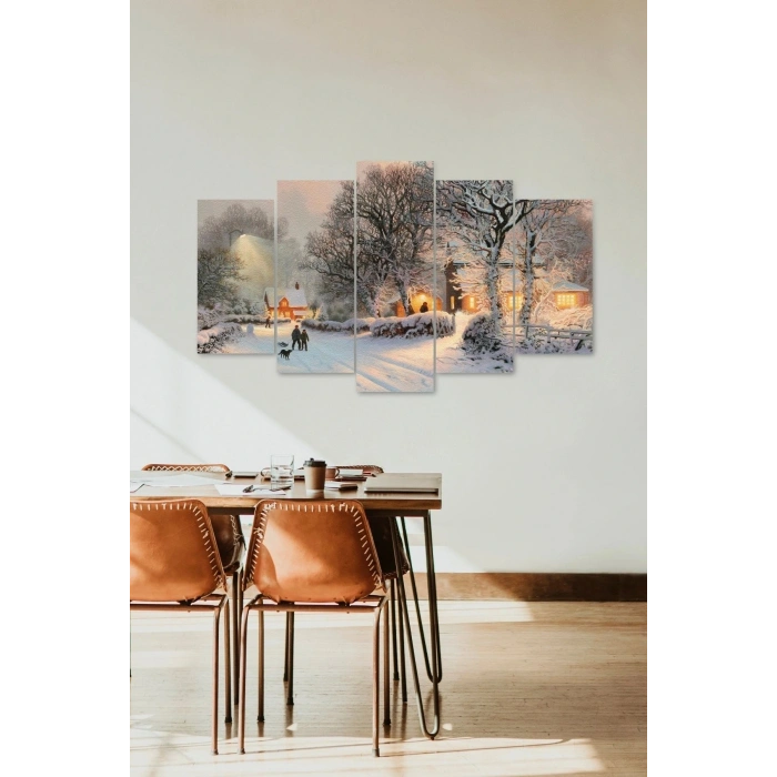 Manzara Doğa 5 Parçalı Mdf Tablo 60 x 100