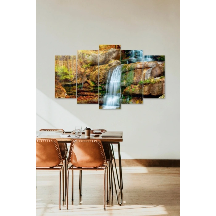 Manzara Doğa 5 Parçalı Mdf Tablo 60 x 100