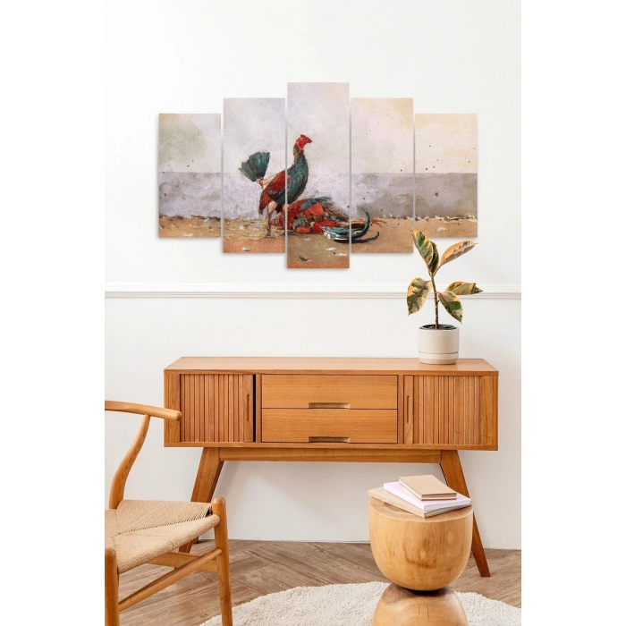 Manzara Doğa 5 Parçalı Mdf Tablo 60 x 100