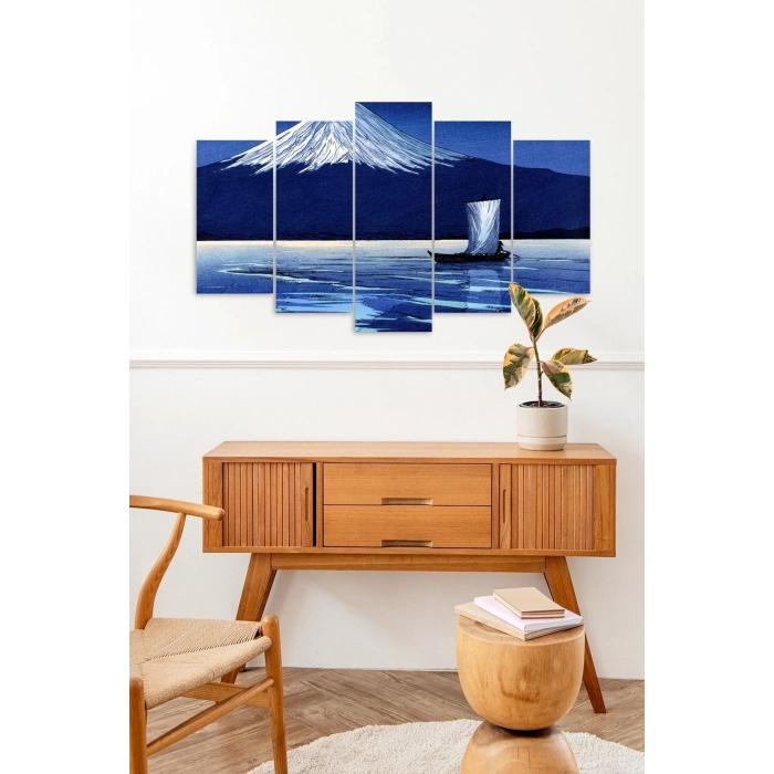 Manzara Doğa 5 Parçalı Mdf Tablo 60 x 100