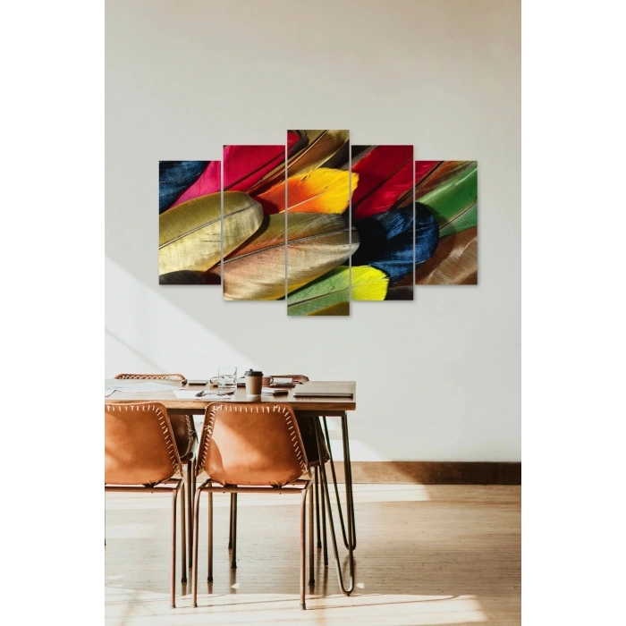 Manzara Doğa 5 Parçalı Mdf Tablo 60 x 100