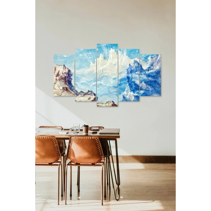 Manzara Doğa 5 Parçalı Mdf Tablo 60 x 100