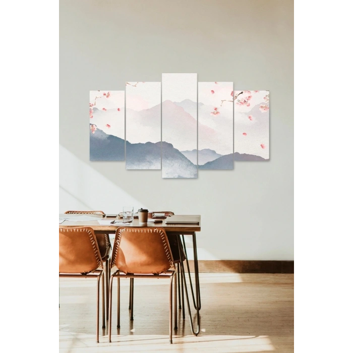 Manzara Doğa 5 Parçalı Mdf Tablo 60 x 100