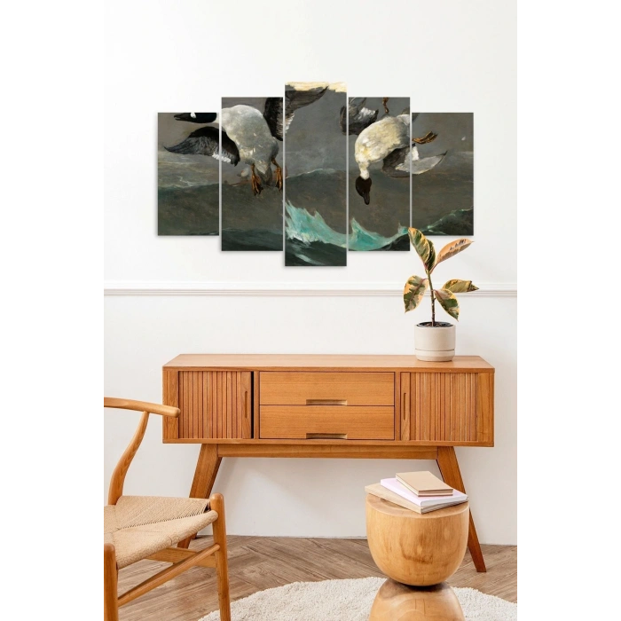 Manzara Doğa 5 Parçalı Mdf Tablo 60 x 100