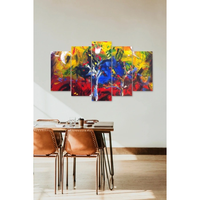 Manzara Doğa 5 Parçalı Mdf Tablo 60 x 100