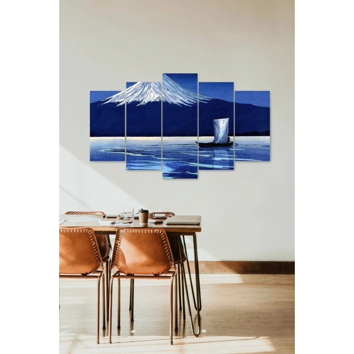 Manzara Doğa 5 Parçalı Mdf Tablo 60 x 100