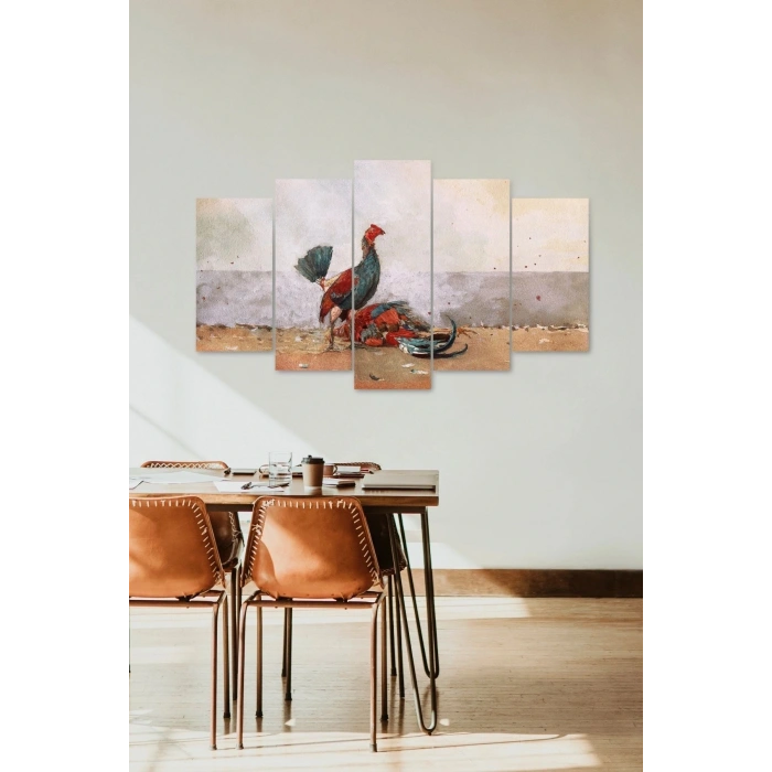 Manzara Doğa 5 Parçalı Mdf Tablo 60 x 100