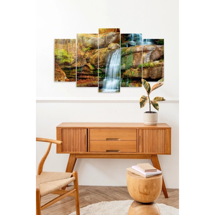 Manzara Doğa 5 Parçalı Mdf Tablo 60 x 100
