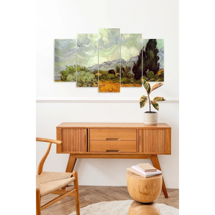 Manzara Doğa 5 Parçalı Mdf Tablo 60 x 100