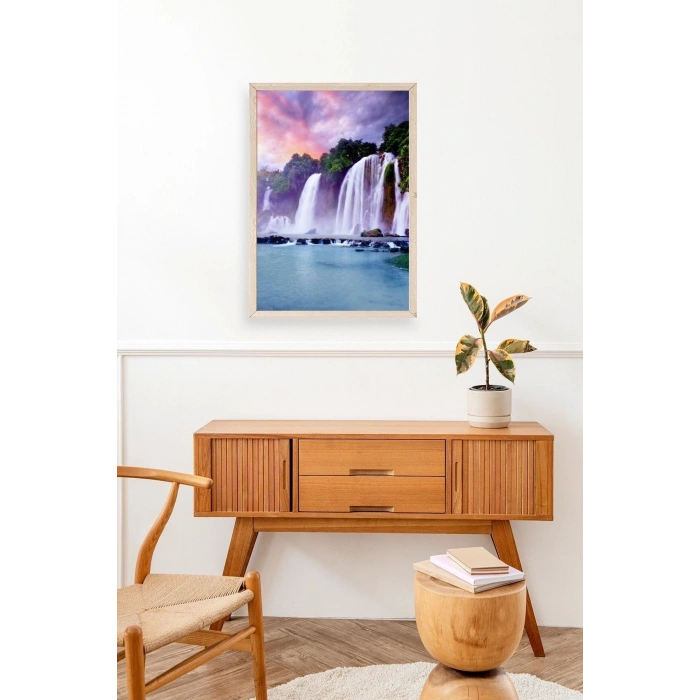 Manzara Doğa Ahşap Çerçeveli Tablo 17 x 23