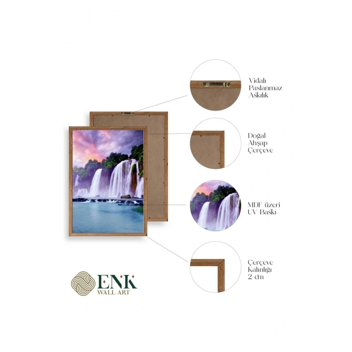 Manzara Doğa Ahşap Çerçeveli Tablo 17 x 23