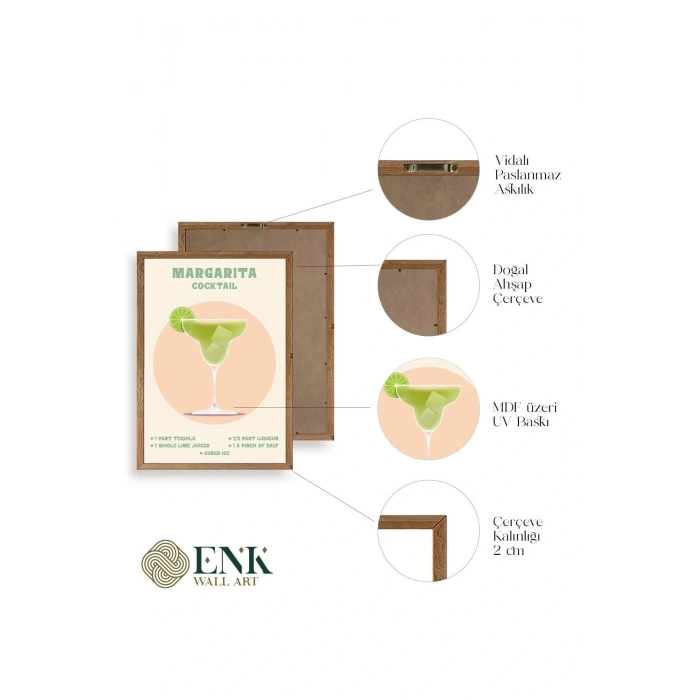 Margarita Ahşap Çerçeveli Tablo 23 x 30