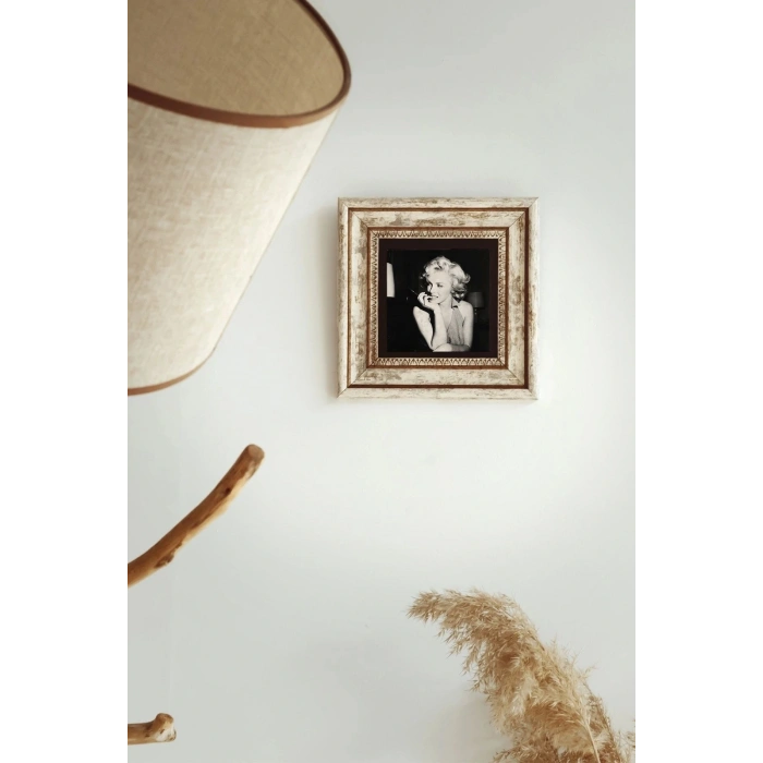Marilyn Monroe Çerçeveli Taş Tablo , Çerçeveli Taş Duvar Dekoru-enkcrcvtbl-00151 20 cm