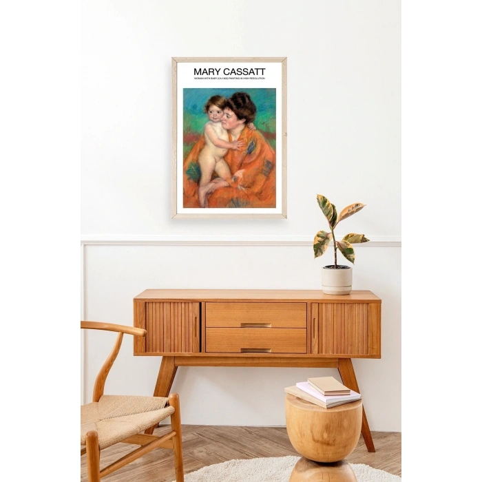 Mary Cassatt Ahşap Çerçeveli Tablo 17 x 23
