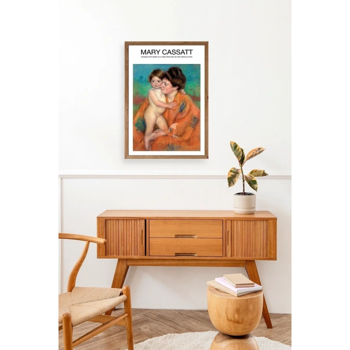 Mary Cassatt Ahşap Çerçeveli Tablo 50 x 70