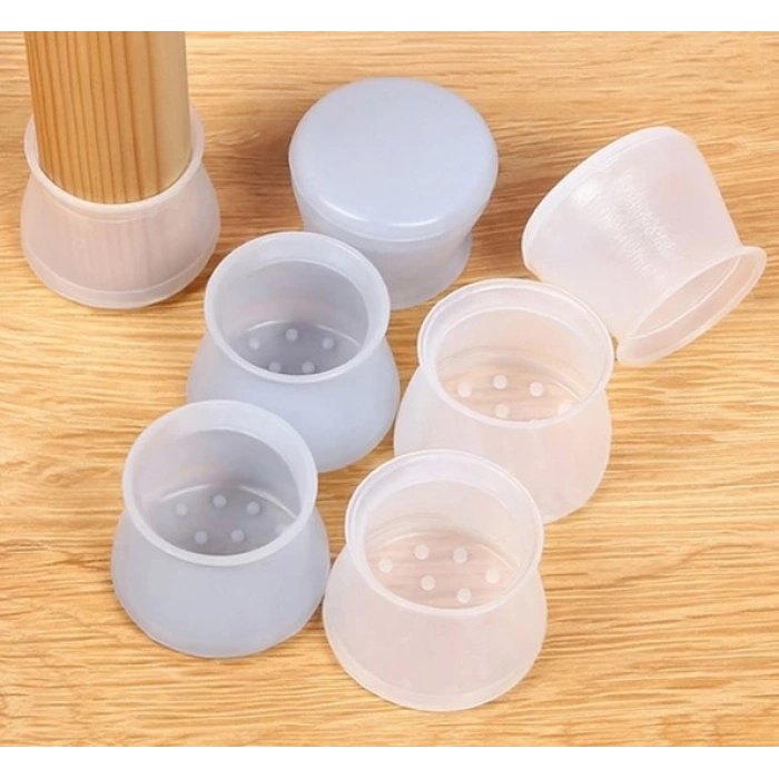 Masa ve Sandalye Ayak Koruyucu Silikon 12 Adet (5365)